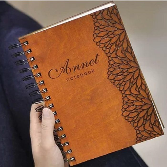 Personalised Wooden Engraved Notebook - Image 4