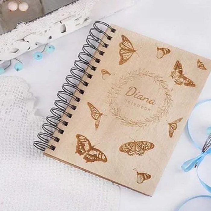 Personalised Wooden Engraved Notebook - Image 5